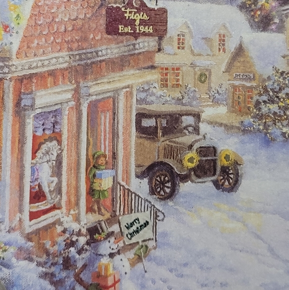 Vtg 2010 Nicky Boehmel Applejack Art Partners Figis Candy Christmas Cookie Tin - Picture 4 of 10